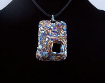 Geometric Jewelry Fashion Jewelry Blue Necklace Titanium Pendant Purple Necklace Navy blue Pendant Unique Necklace Valentines day Gift idea