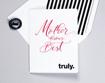 Mother Knows Best Etsy