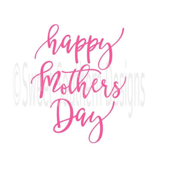 Download Happy Mother's Day DXF SVG instant download design for