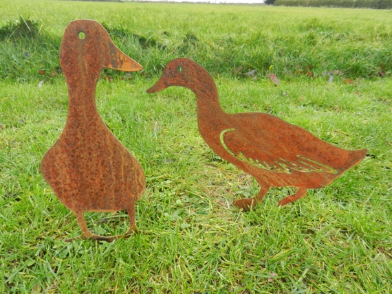 Rusty Metal Duck / Duck Garden Decor / Metal Duck gift / Duck Rusty Metal Duck Duck Garden Decor Metal Duck gift Duck