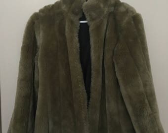 Vintage Green Fur Coat