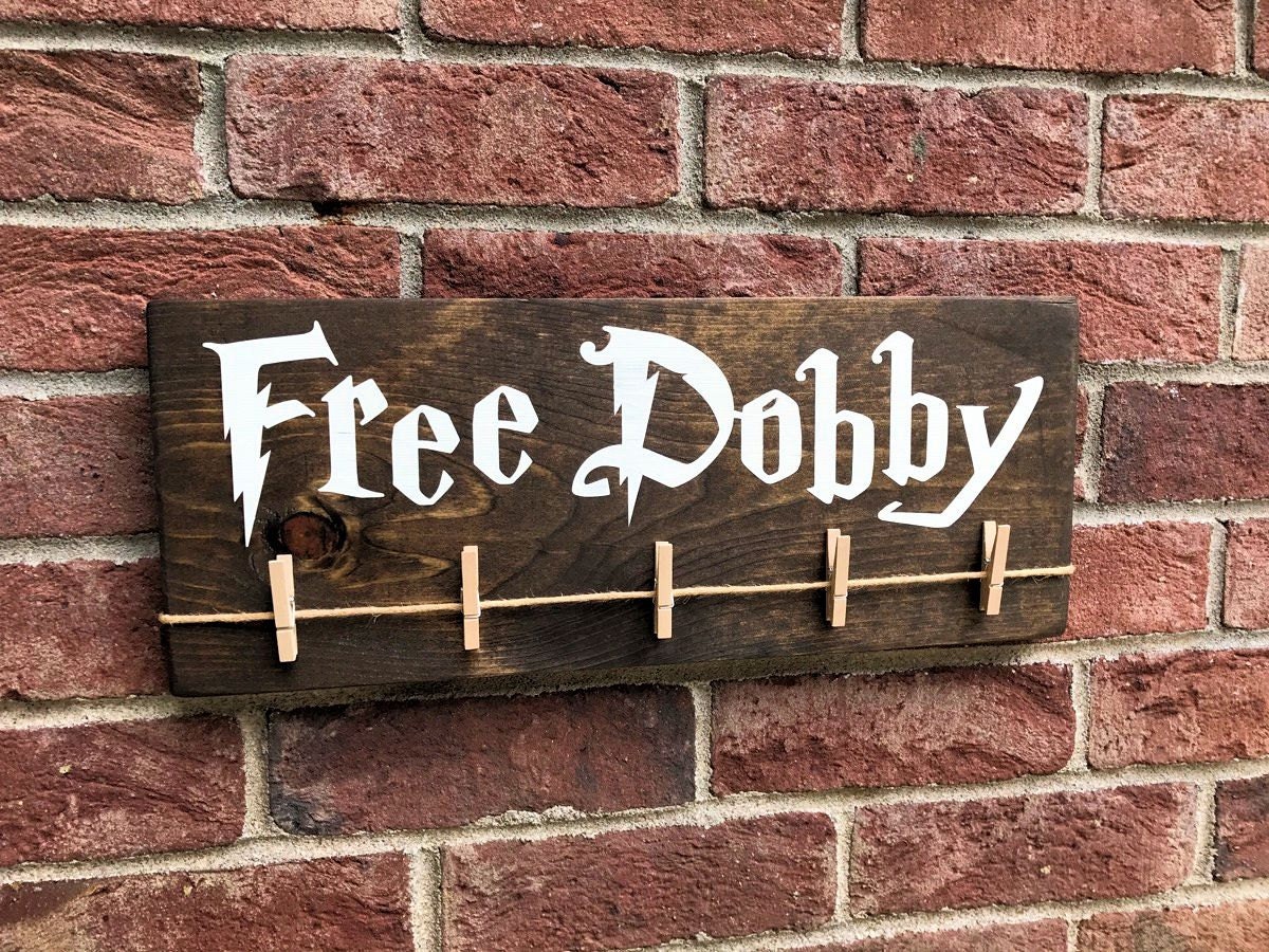 Free Dobby Wood Sign / Dobby Harry Potter House Elf / Laundry