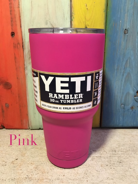 Powder-Coated Yeti Rambler Pink 30oz Yeti