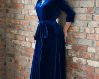 Chic, Swank, elegant dress, velvet dress. Элегантное бархатное платье