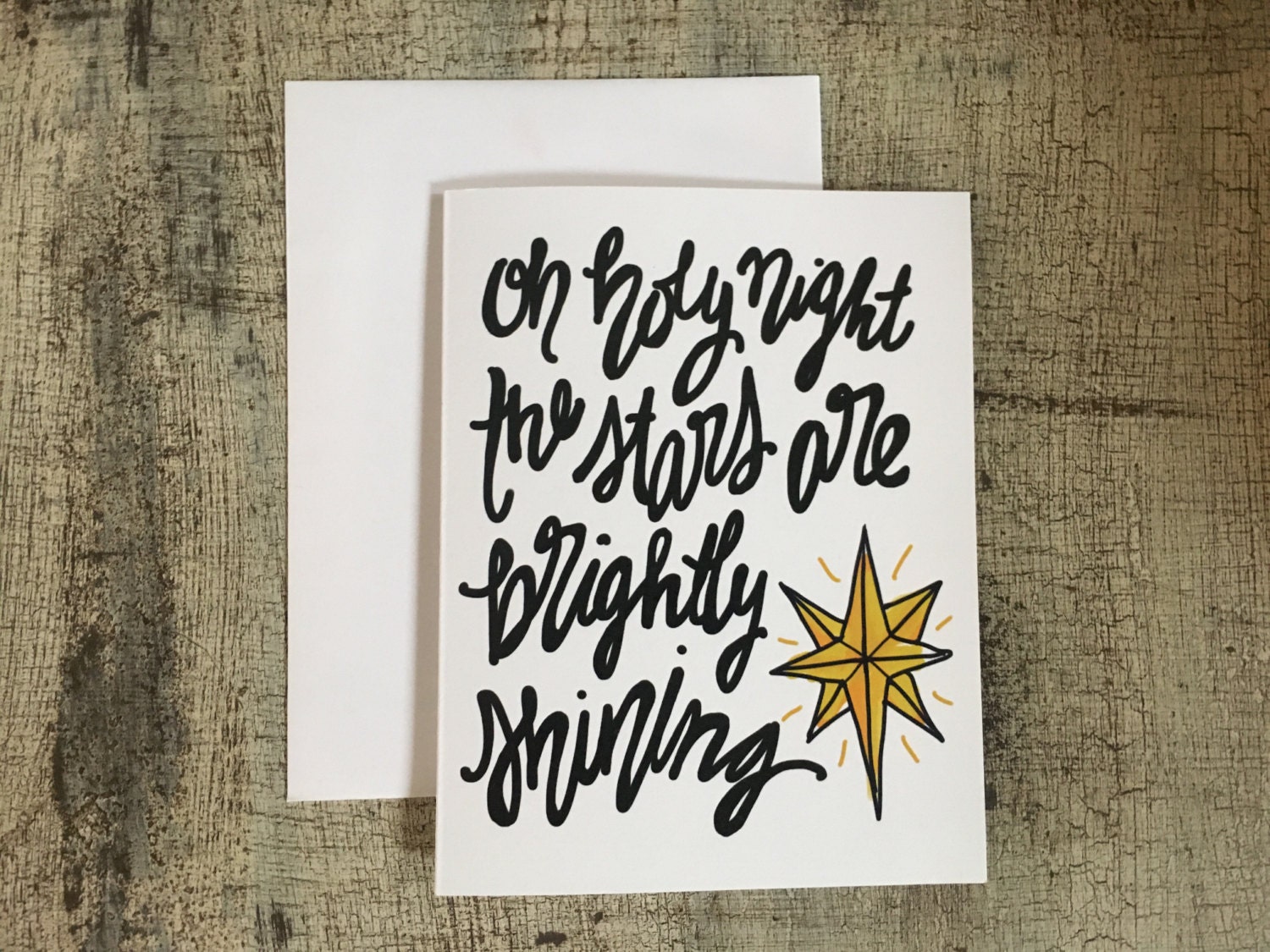 Oh Holy Night Christmas Card 