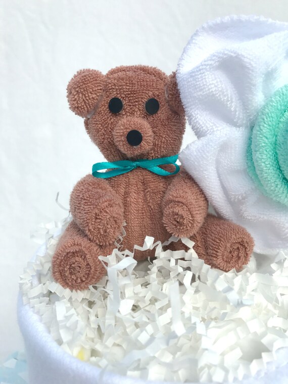 teddy bear out of washcloth