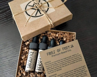 Premium Viking Beard Oil Sampler Pack | Sample Kit