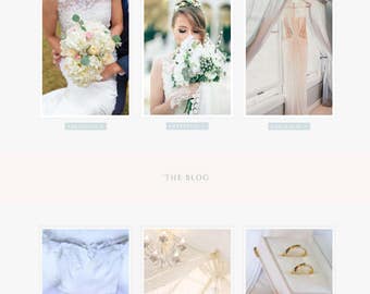 Custom WordPress Theme // Feminine website theme template // Divi Custom web design services // Ecommerce Website // Blogging website
