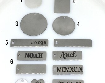 Add On Charm, Engraved Charm, Add A Charm, Engraved Pendant, Engraved Bar, Engraved Bar Charm, Custom Bar Charm, Custom Engraved Charm