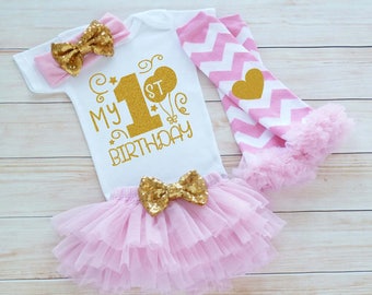 1st Birthday Girl, First Birthday Girl Shirt, Baby Girl Birthday Announcement, Birthday Bodysuit, Princess Birthday Outfit, Birthday Gift