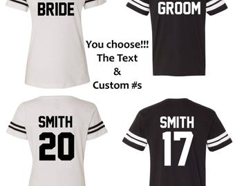 Bride Groom Shirts - Personalized Bride Shirt & Groom Shirt - Save The Date Shirts - Future Bride Shirts -Wedding Shirts-Engagement Shirts