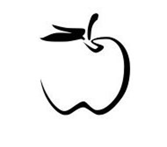 Download Teacher apple outline laptop cup decal SVG Digital Download