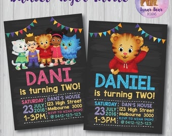 Daniel Tiger's Neighborhood Invitation, Daniel Tiger's Neighorhood Birthday, Daniel Tiger Invitation, Daniel Tiger Invite Daniel Tiger Party