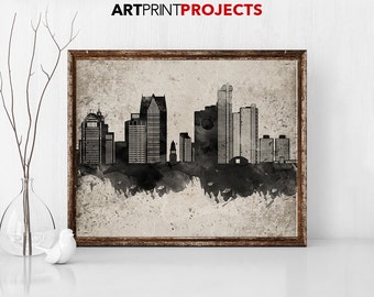 Detroit Wall Art detroit typography | etsy Detroit Wall Art detroit typography | etsy