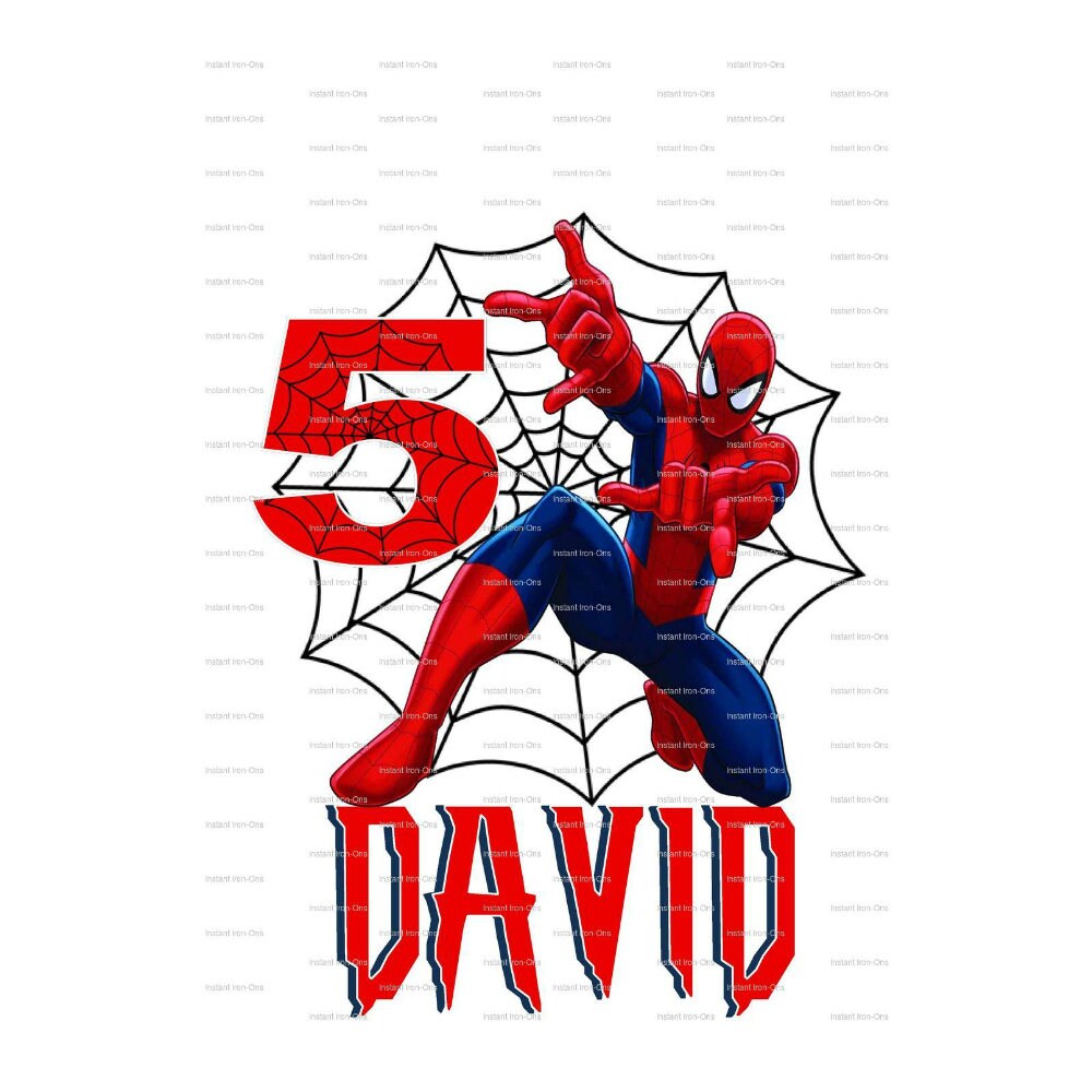SpiderMan 5th Birthday SVG
