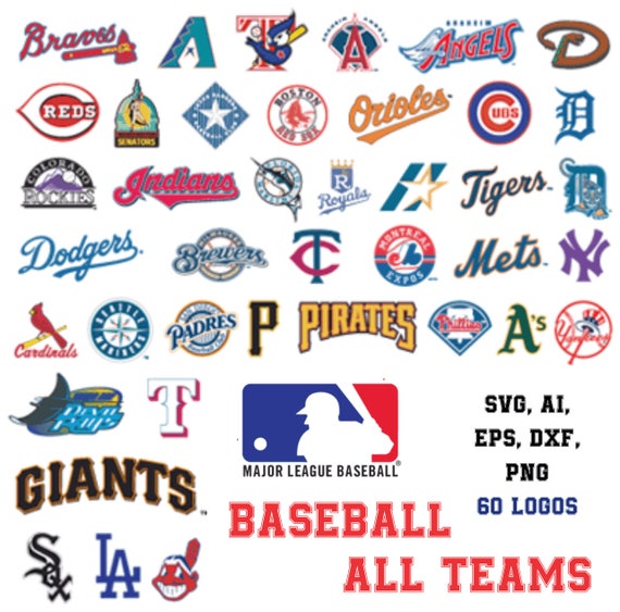 Baseball All Teams logos svg in svg ai eps dxf png.