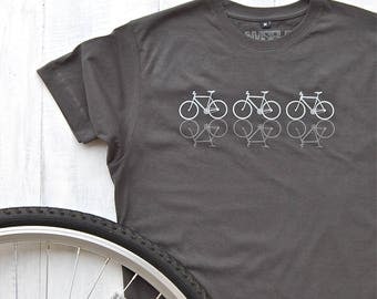 Reflective Cycles T-shirt - Bicycle t-shirt - bike shirt - cycling t-shirt - bicycle print shirt - gifts for him - graphic tees - dad gift