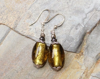 Chartreuse Earrings, Glass Earrings, Spring Green Earrings, Summer Earrings, Sparkly Earrings, Handmade Earrings, Dangly Earrings, For Her