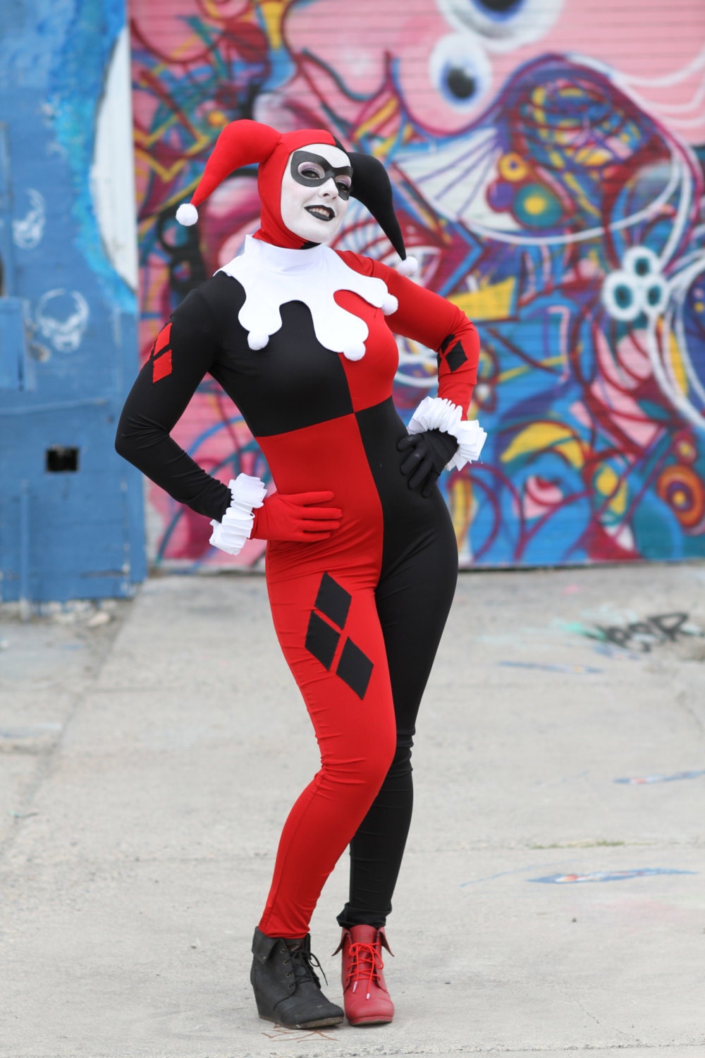 Classic Harley Quinn Costume Replica By Siqclothing On Etsy