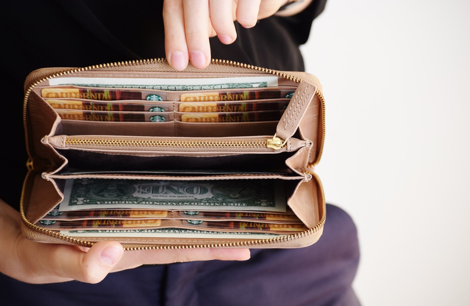 Leather wallet women Brown leather wallet by TheLeatherExpert