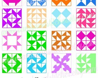 Quilt Squares SVG - Quilting SVG - Quilt Printable Art - Digital Cutting File - Graphic Design - Instant Download - Svg, Dxf, Jpg, Eps, Png