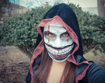Twisty The Clown Mask, Creepy Clown,Purge Mask,Vintage Clown,Scary Mask,Creepy Mask,Mardi Gras Mask,Halloween Mask,Men's Mask,Dark Mask