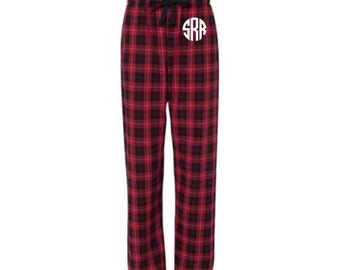 Monogrammed Pajama Pants, Christmas Pajamas, Family Pajamas for Christmas, Monogram Pajama Pants, Monogrammed Pajamas, Unisex