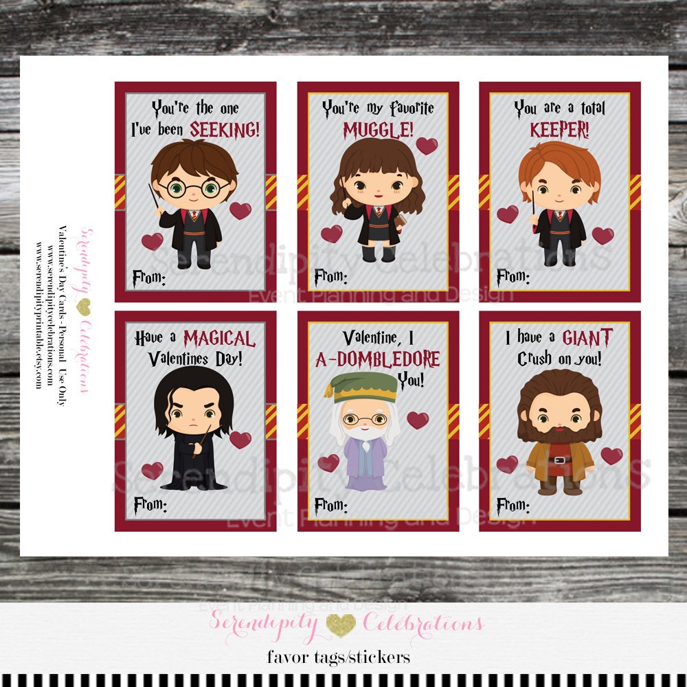 Harry Potter Valentines Cards Printable Printable Word Searches