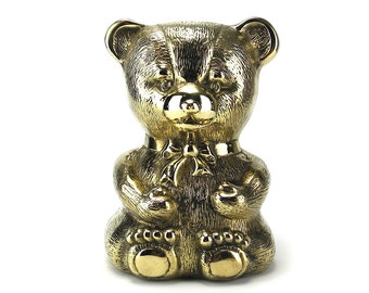 Vintage brass bear | Etsy