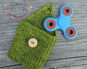 Fidget Spinner Case KNITTING PATTERN - Hand Spinner Cozy Knitting Pattern - Fidget Spinner Cozy Pattern - Hand Spinner Case Knitting Pattern