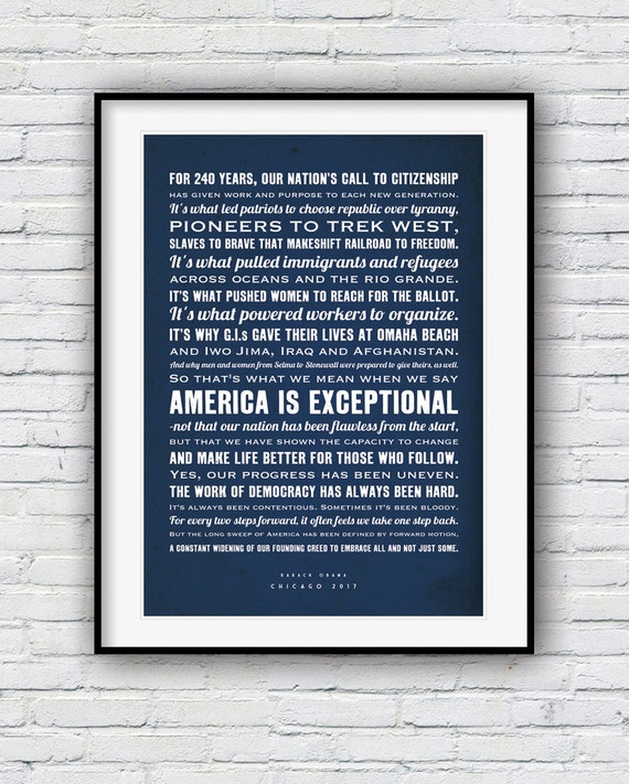Barack Obama Print Obama Poster Barack Obama Quote