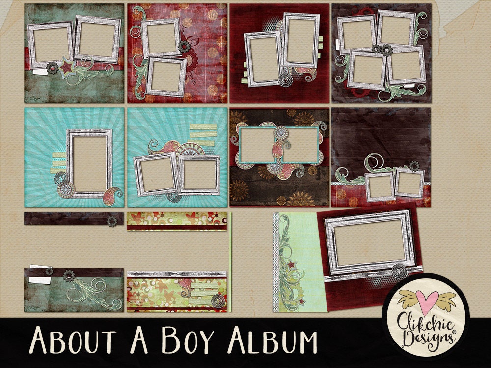 Kids Digital Scrapbook Album Kids Digital Quick Page Album