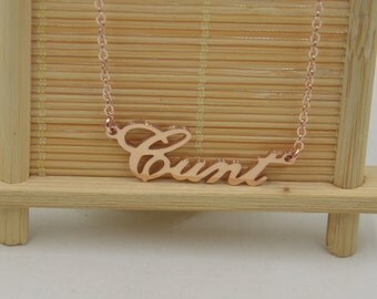 Rose Gold Name Necklace Personalized Jewelry Custom Friend Gift Christmas For Rose Gold Name Necklace Personalized Jewelry Custom Friend Gift Christmas For