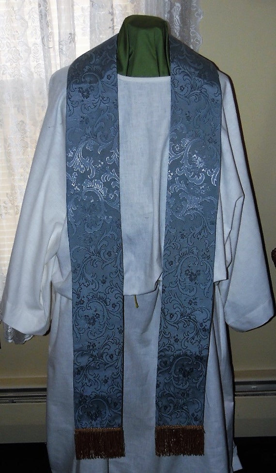 SALE Advent Stole with SILK lining Nice Marian Stole Clergy