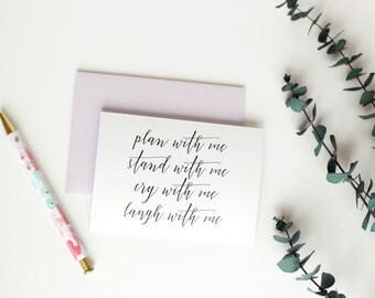 Set of 7 Will You Be My Bridesmaid Cards | Bridal Party Card To Ask Flowergirl | Bridesmaid Proposal