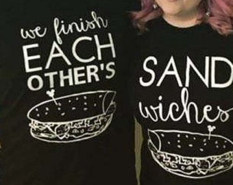 Disney Frozen Inspired Tshirts T-shirt "We Finish Each Others Sandwiches, Fun! Princess Anna Prince Hans Song
