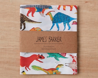 Dinosaurs Handkerchief, Pocket Square, wedding handkerchief, gift for him, mens pocket square, mens handkerchief, mens gift, dinosaur
