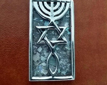 Sterling silver 925 Messeanic pendant necklace a gift from Jerusalem