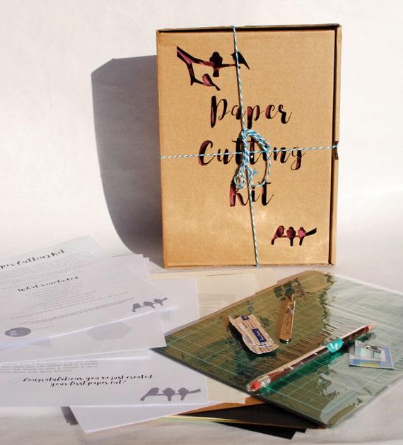 Paper cutting kit DIY kit Introduction to by EmilyEnglandDesigns