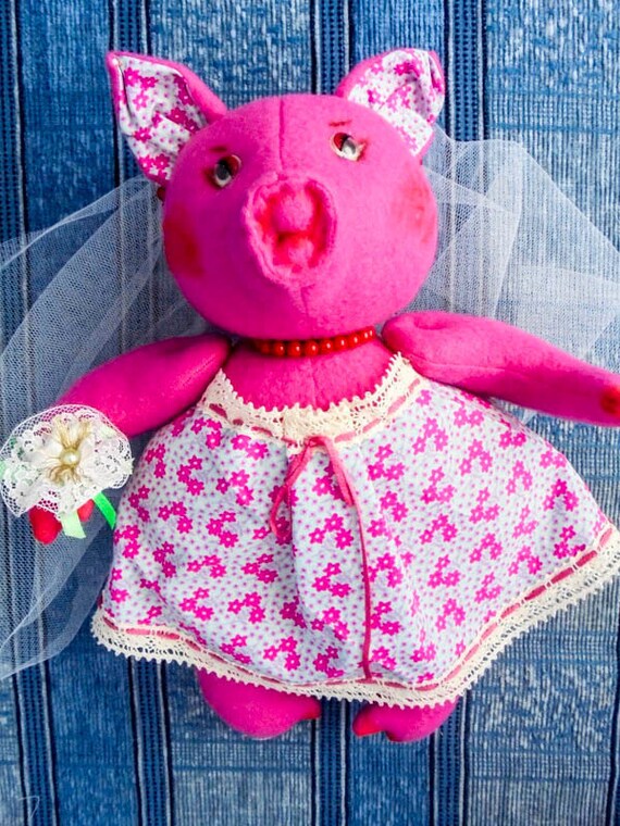 Items similar to Pig gifts pig doll stuffed pig toy soft toy pig dolls