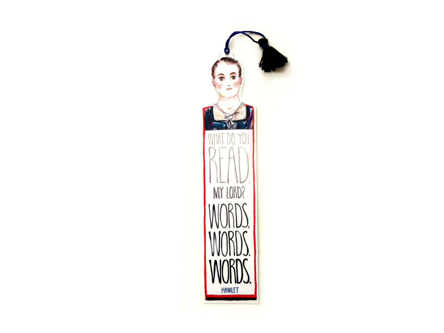 Hamlet Tassel Quotation Bookmark William Shakespeare Diy