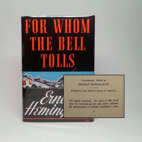 for whom the bell tolls first edition for whom the bell tolls first edition
