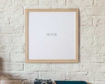 16x16 Picture Frame, Square Frame, Art Print Frame, Art Frames, Photo Frame, Craft Frames, Wedding, Gallery Wall frame Large Square Frame