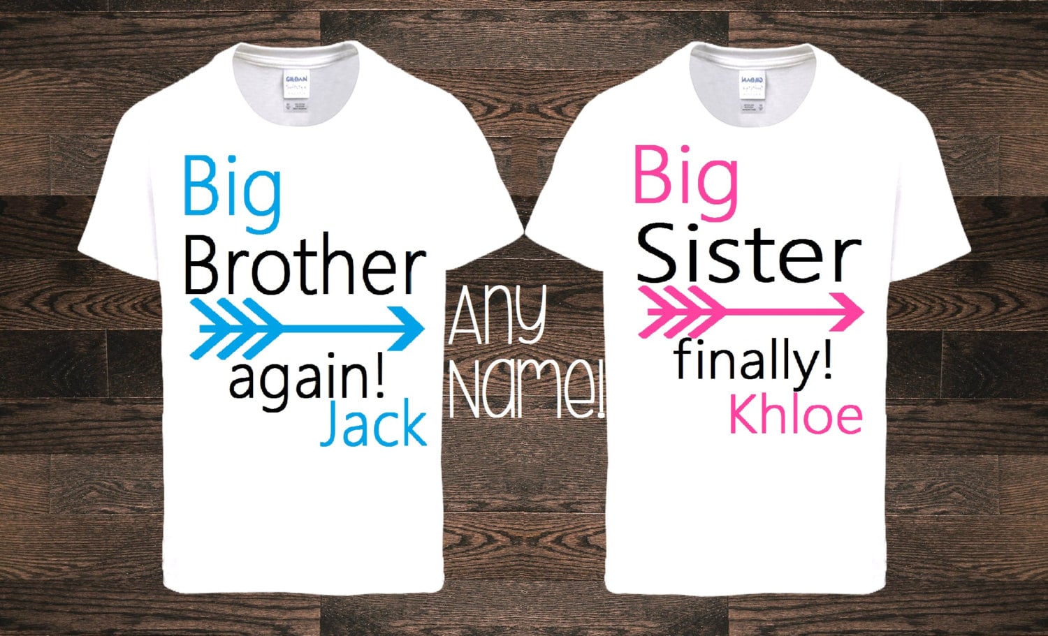 big sister and big brother shirts