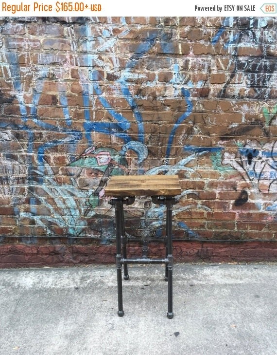 10 OFF Bar Stool Industrial Stool Pipe Stool by TheCleverRaven