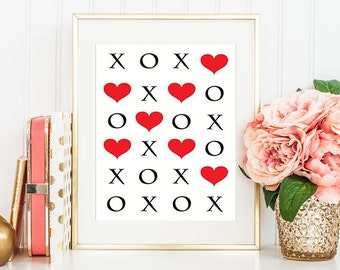 Xoxo print | Etsy