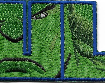 Incredible Hulk Logo Word Embroidered Patch Iron On Applique Superhero Marvel Comics