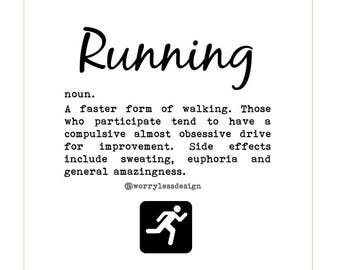 Runner's Card - Definition of Running