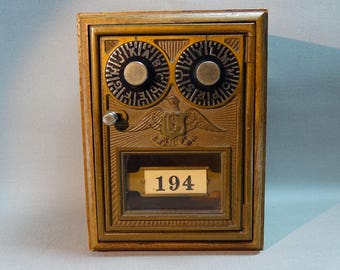 Odyssey Creations Vintage Post Office Lockbox Coin Bank