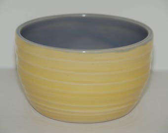 Handmade pottery cereal or ice cream bowl. Pottery bowl.